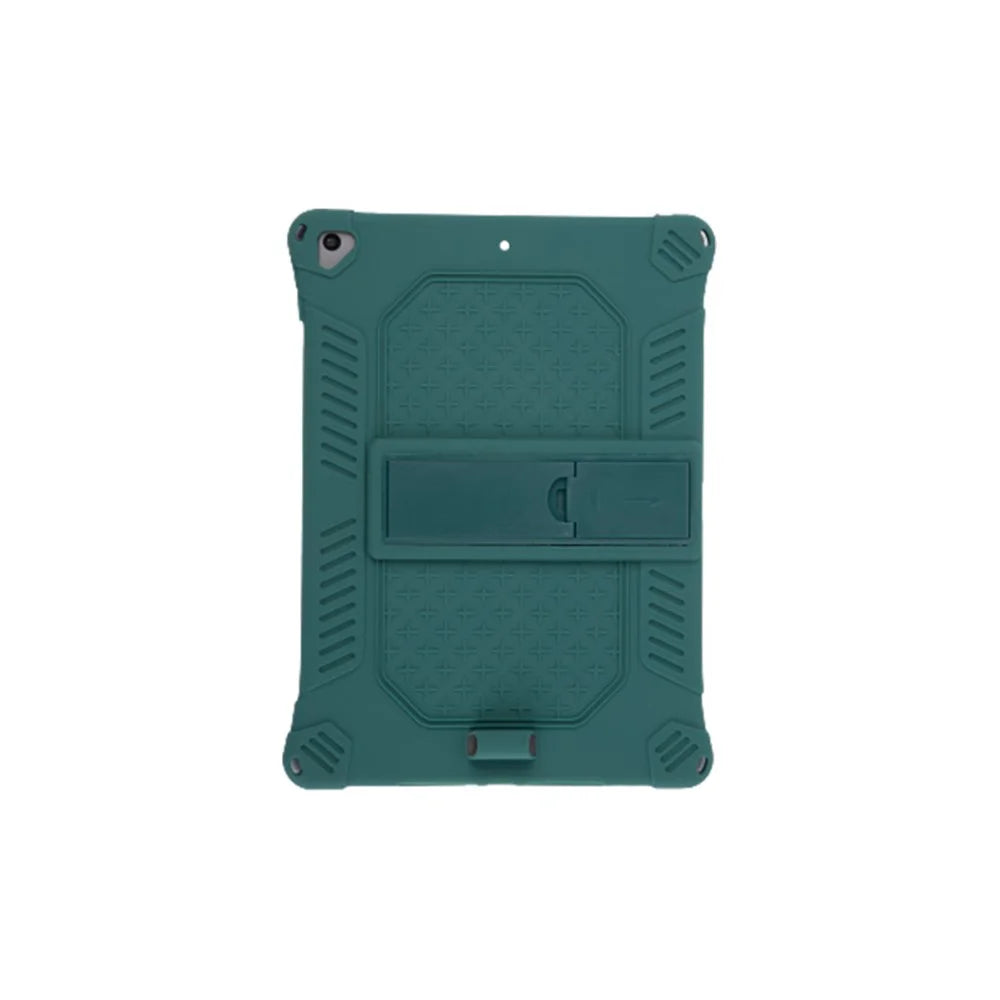 Kickstand PC Soft Silicone Case with Hanging Rope for iPad 10.2 (2021)/(2020)/(2019)/Air 10.5 inch (2019) - Green - 3
