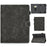Solid Color Card Slots Stand Flip Leather Protective Shell for 10-inch Tablets - Black - 1