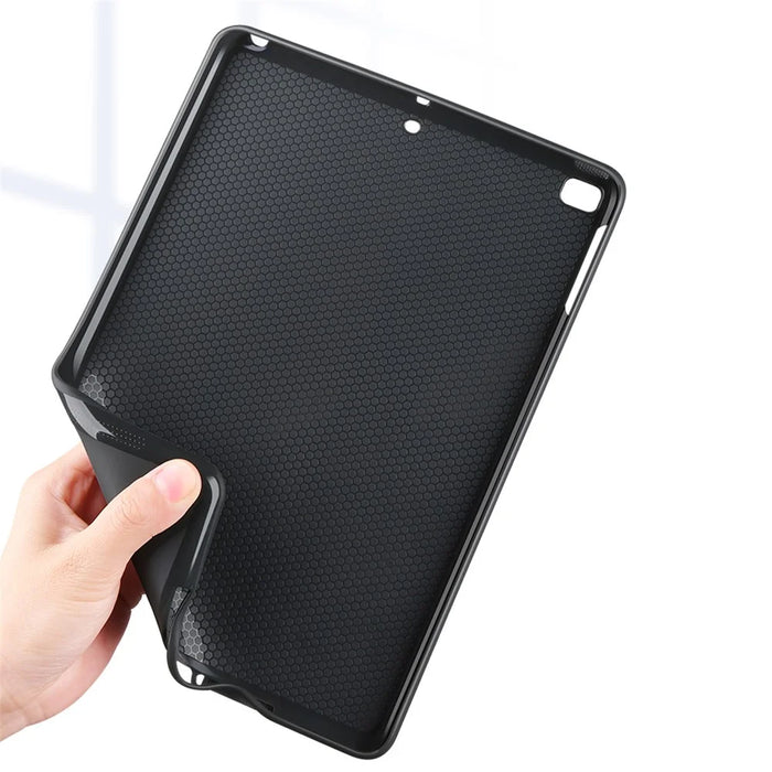 X-LEVEL Canvas Series Cloth Texture Leather Protective Cover for iPad 5/6 / iPad 9.7 2016/2017/2018 - Green - 4