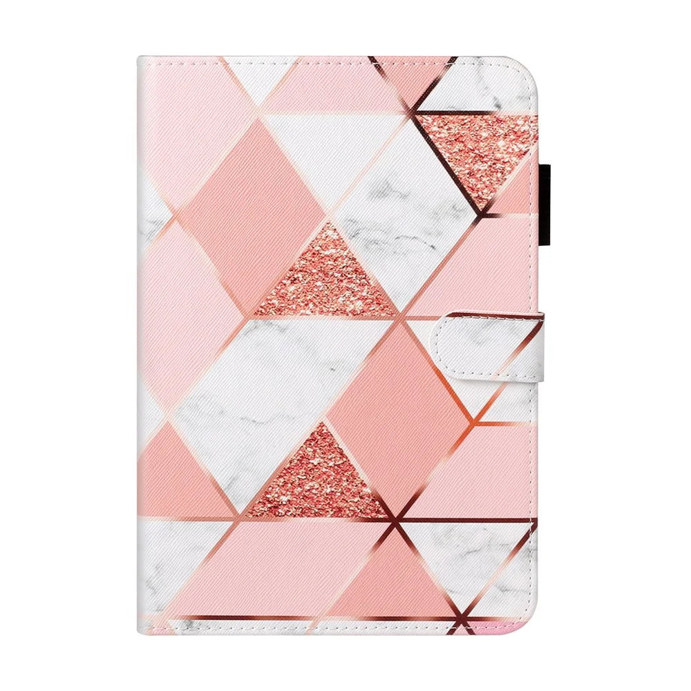 Full Protected Anti-Drop Pattern Printing Leather Wallet Stand Case for iPad 9.7-inch (2018) / 9.7-inch (2017) / Pro 9.7 inch (2016) / Air 2 / Air (2013) - Geometric Pattern - 1