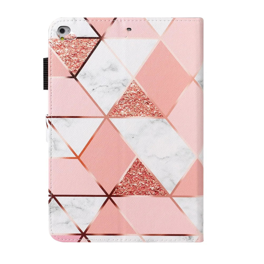 Full Protected Anti-Drop Pattern Printing Leather Wallet Stand Case for iPad 9.7-inch (2018) / 9.7-inch (2017) / Pro 9.7 inch (2016) / Air 2 / Air (2013) - Geometric Pattern - 2