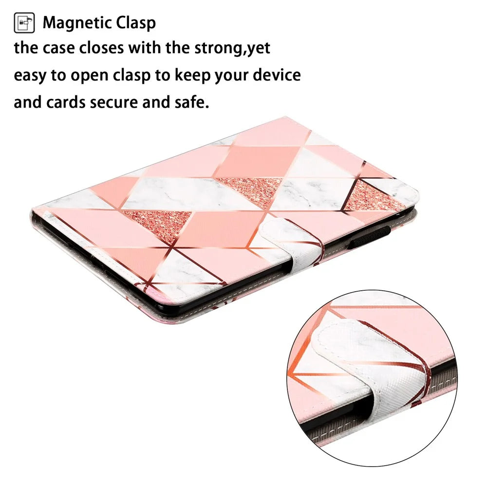 Full Protected Anti-Drop Pattern Printing Leather Wallet Stand Case for iPad 9.7-inch (2018) / 9.7-inch (2017) / Pro 9.7 inch (2016) / Air 2 / Air (2013) - Geometric Pattern - 3