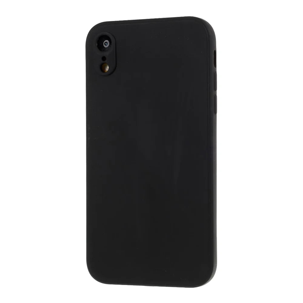 Matte Skin Soft Silicone Cell Phone Case for iPhone XR 6.1 inch - Black - 2