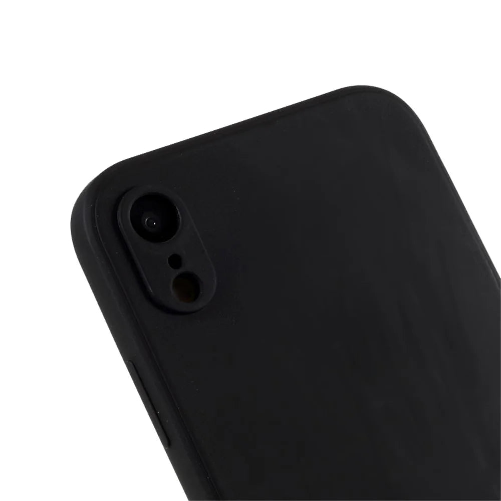 Matte Skin Soft Silicone Cell Phone Case for iPhone XR 6.1 inch - Black - 4