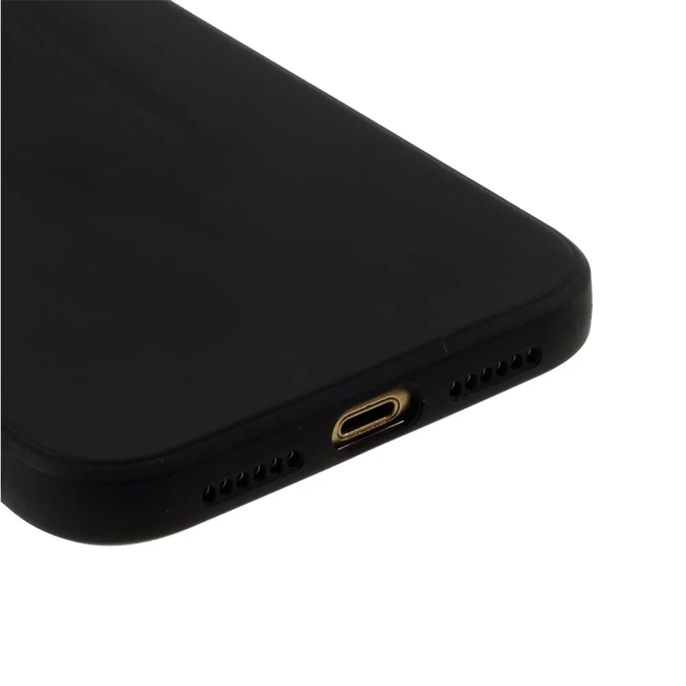 Matte Skin Soft Silicone Cell Phone Case for iPhone XR 6.1 inch - Black - 6