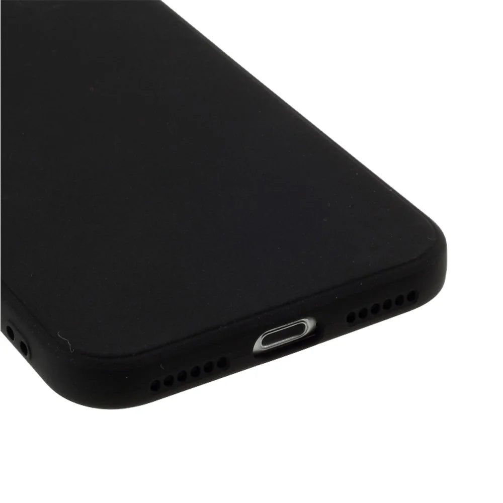 Pure Colour Matte Soft Silicone Phone Case for iPhone 7 / 8 / SE (2020) / SE (2022) - Black - 5