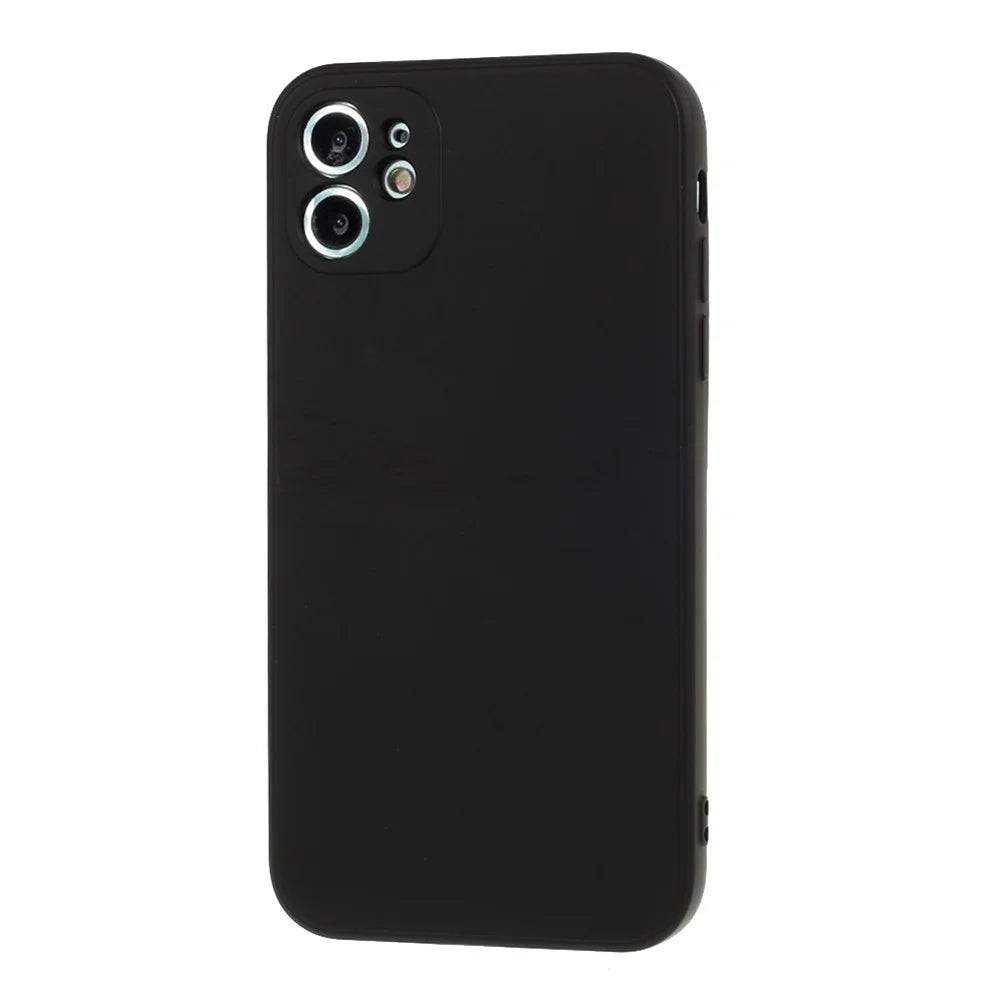 Pure Colour Matte Soft TPU Cover Phone Case for iPhone 11 6.1 inch - Black - 2