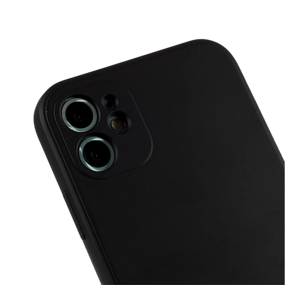 Pure Colour Matte Soft TPU Cover Phone Case for iPhone 11 6.1 inch - Black - 4