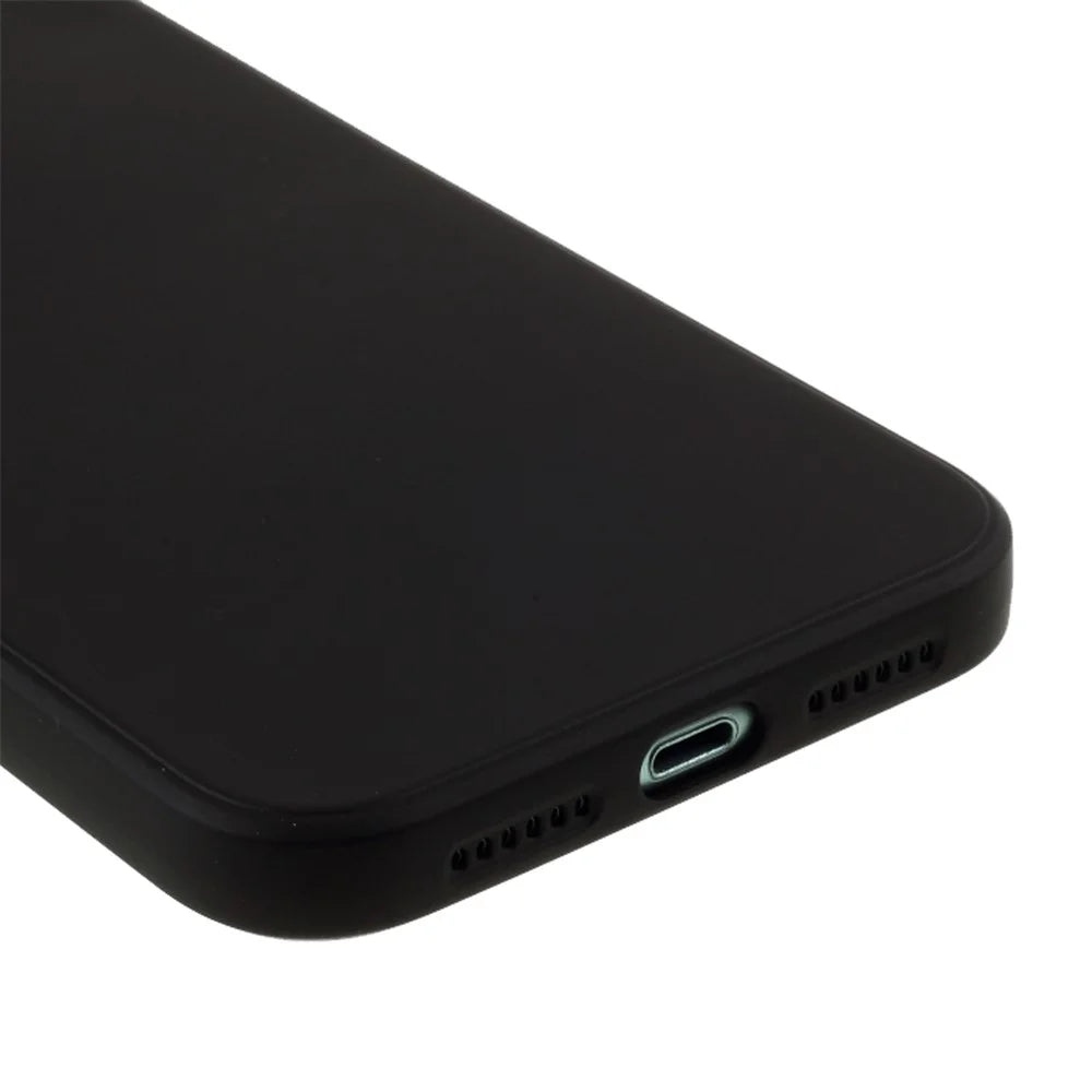Pure Colour Matte Soft TPU Cover Phone Case for iPhone 11 6.1 inch - Black - 6