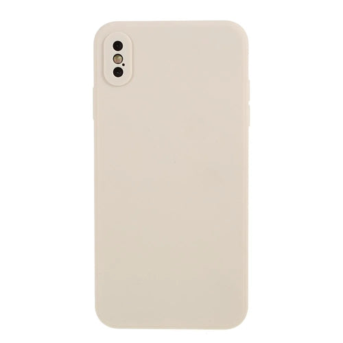Matte Skin Soft Silicone Phone Case for iPhone XS Max 6.5-inch - Beige - 1