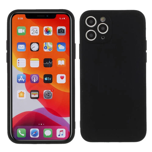 Matte Skin Soft Silicone Mobile Phone Shell for iPhone 11 Pro Max 6.5 inch - Black - 1