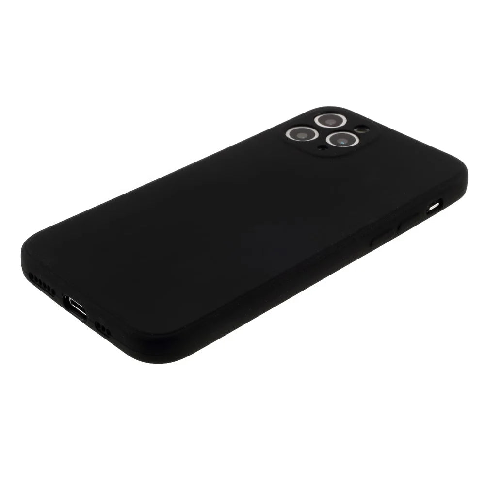 Matte Skin Soft Silicone Mobile Phone Shell for iPhone 11 Pro Max 6.5 inch - Black - 5