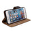 Drop-Resistant Split Leather with Stand Wallet Shell for iPhone 6/6s 4.7-inch Phone Accessory - Black - 7