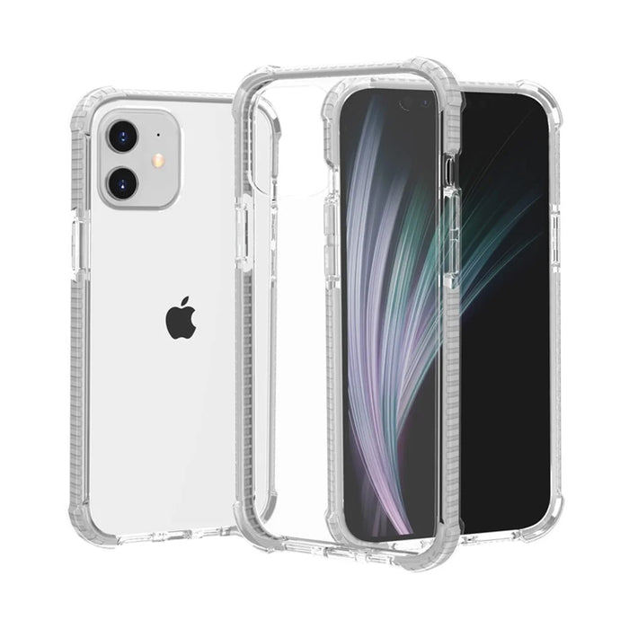 Air-Cushion Dropproof Acrylic + TPU Hybrid Case for iPhone 12 mini - White - 1