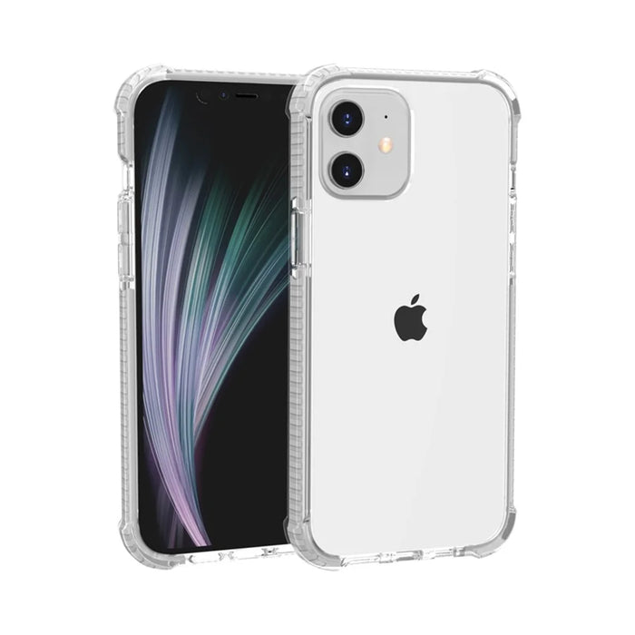 Air-Cushion Dropproof Acrylic + TPU Hybrid Case for iPhone 12 mini - White - 2