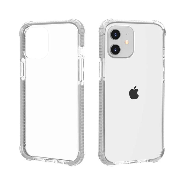 Air-Cushion Dropproof Acrylic + TPU Hybrid Case for iPhone 12 mini - White - 3