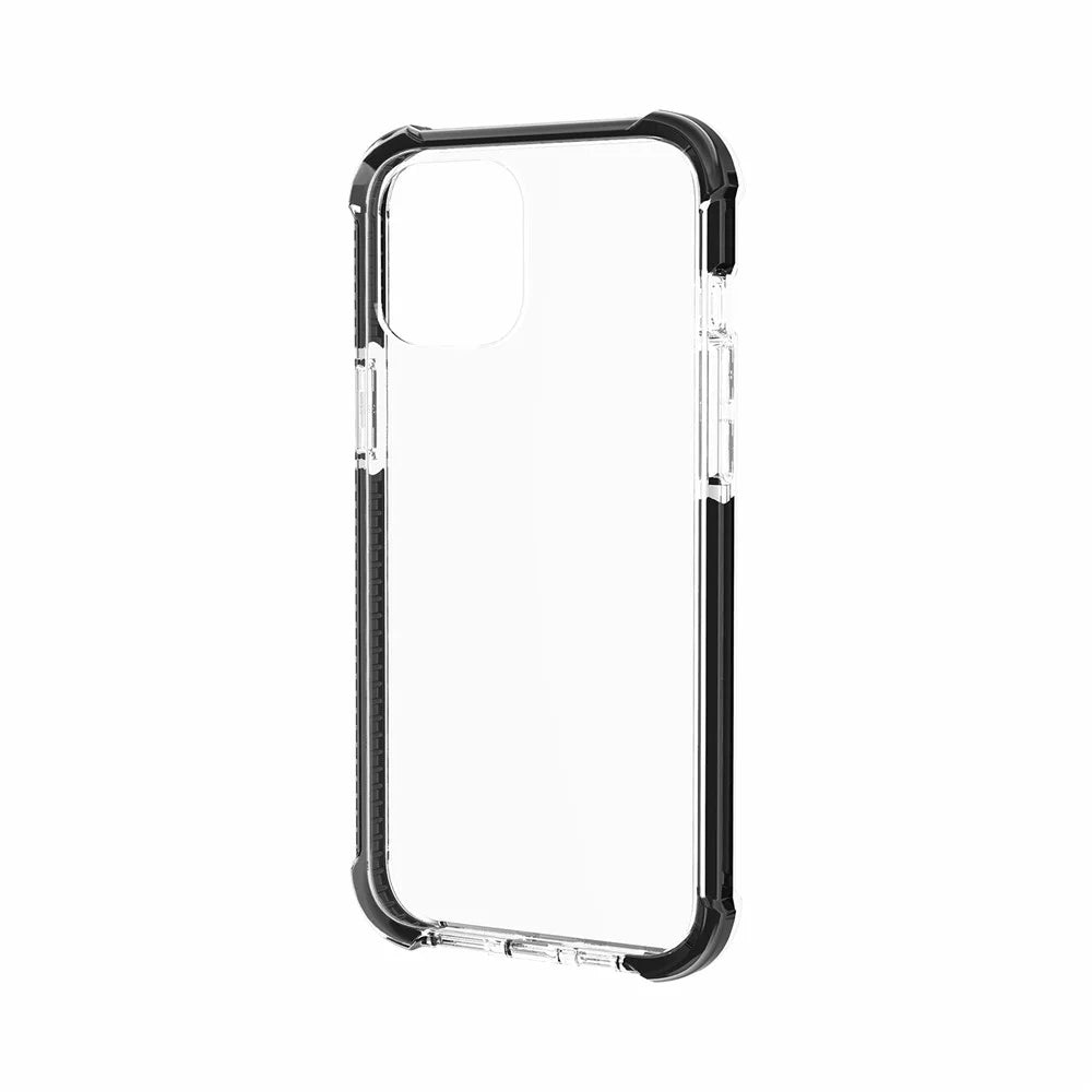 Air-Cushion Dropproof Acrylic + TPU Hybrid Phone Shell for iPhone 12 Pro Max 6.7 inch - Transparent Black - 5