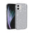 For iPhone 12 6.1 inch Glittery Powder Clear Case Hard PC Soft TPU Shockproof Transparent Sparkly Cover - Grey - 3