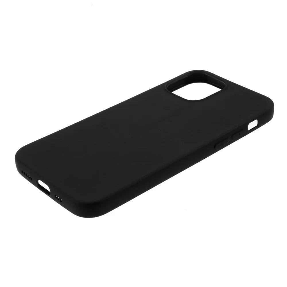 Matte Skin TPU Protective Case for iPhone 12 mini - Black - 4