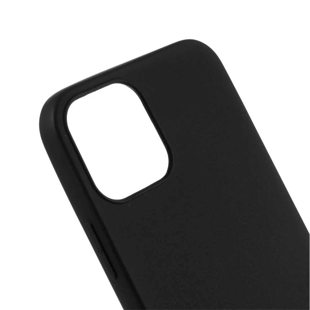 Matte Skin TPU Protective Case for iPhone 12 mini - Black - 5