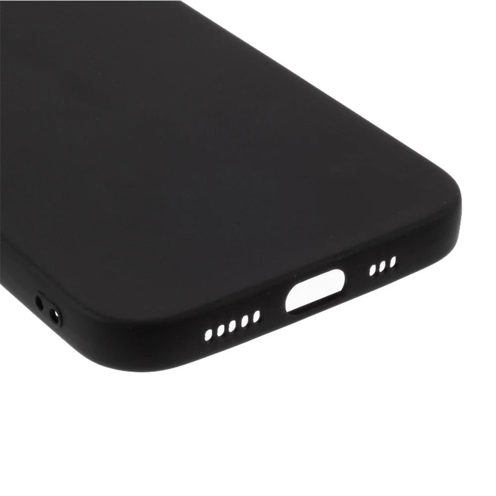Matte Skin TPU Protective Case for iPhone 12 mini - Black - 6