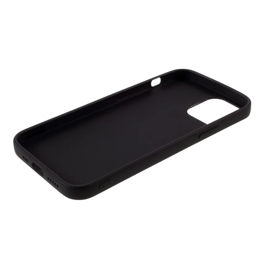 Matte Skin TPU Protective Case for iPhone 12 mini - Black - 7