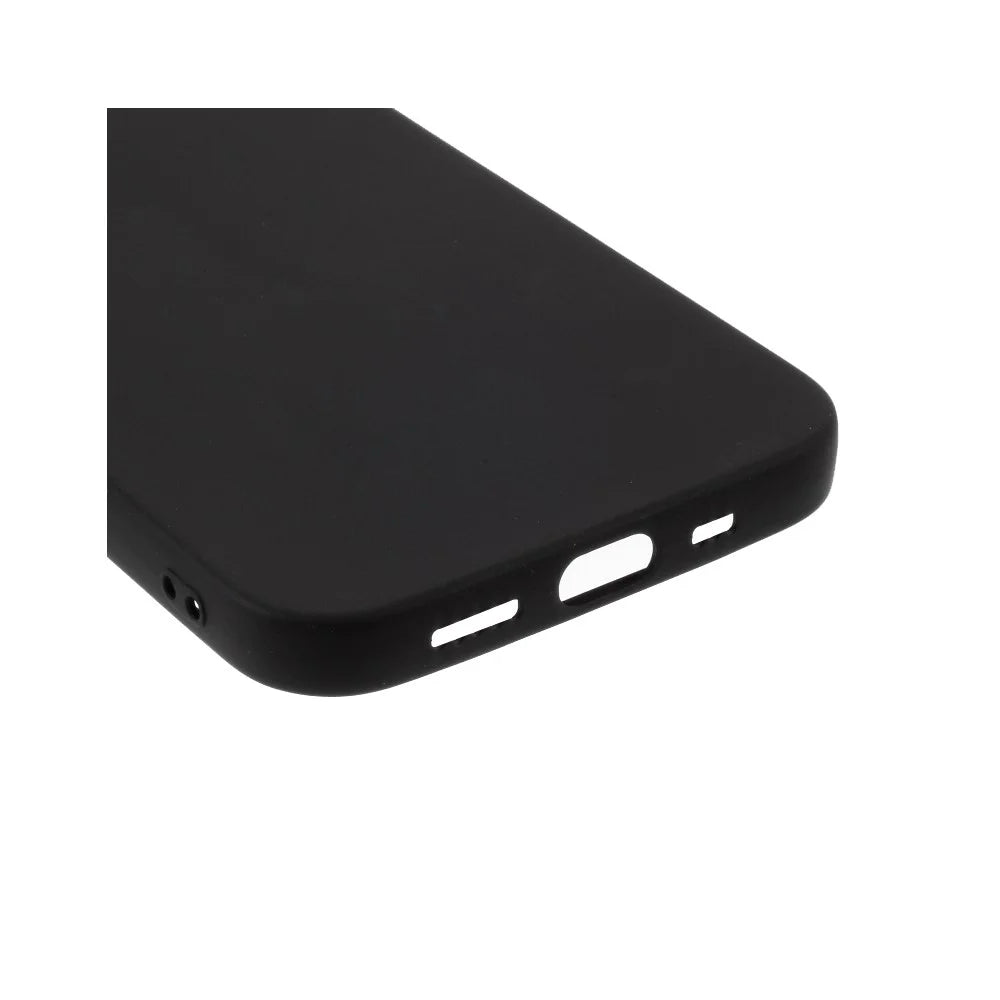 Solid Color Matte Soft TPU Protective Case for iPhone 12 Pro/12 - Black - 6