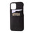 Double Card Slots PU Leather Coated PC Cover for iPhone 12 Pro Max 6.7-inch - Black - 2