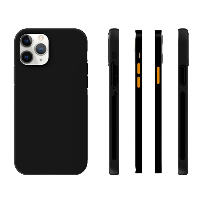 10Pcs/Pack Matte Black TPU Soft Protection Shell for iPhone 12 Pro 6.1 inch - 6