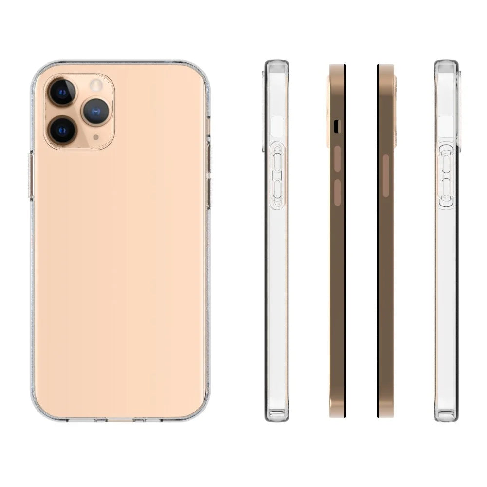 10Pcs/Pack Clear TPU Soft Phone Shell with Non-slip Inner for iPhone 12 mini - 5