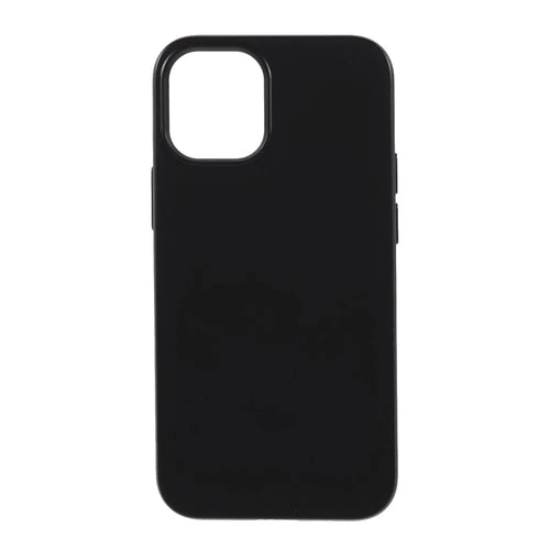 For iPhone 12 mini 5.4 inch Starry Sky Series Biodegradable Case Eco-Friendly Wheat Straw TPU Matte Phone Cover - Black - 1