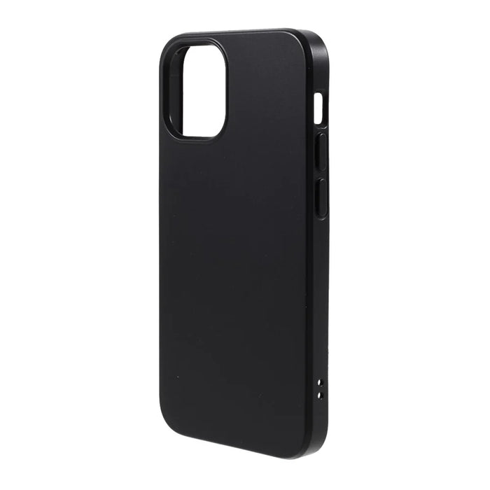 For iPhone 12 mini 5.4 inch Starry Sky Series Biodegradable Case Eco-Friendly Wheat Straw TPU Matte Phone Cover - Black - 2