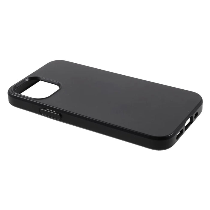 For iPhone 12 mini 5.4 inch Starry Sky Series Biodegradable Case Eco-Friendly Wheat Straw TPU Matte Phone Cover - Black - 4
