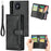 Multiple Card Slots Split Leather Phone Cover Case for iPhone 12 Pro Max 6.5-inch - Black - 1