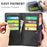 Multiple Card Slots Split Leather Phone Cover Case for iPhone 12 Pro Max 6.5-inch - Black - 3