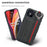 SHOUHUSHEN Cloth Coated PC TPU Case for iPhone 12 Pro/12 - Black - 2
