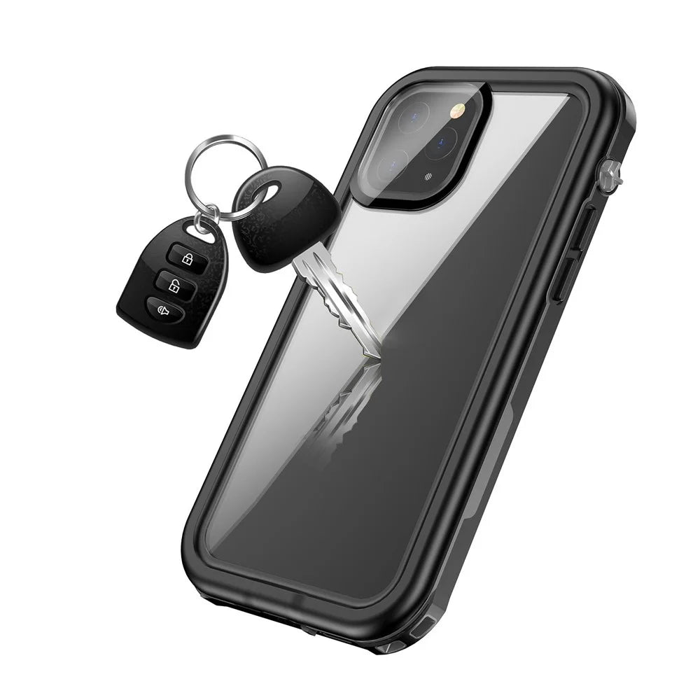 For iPhone 12 6.1 inch IP68 Waterproof Phone Case Drop-resistant Shockproof Mobile Phone Cover - 3