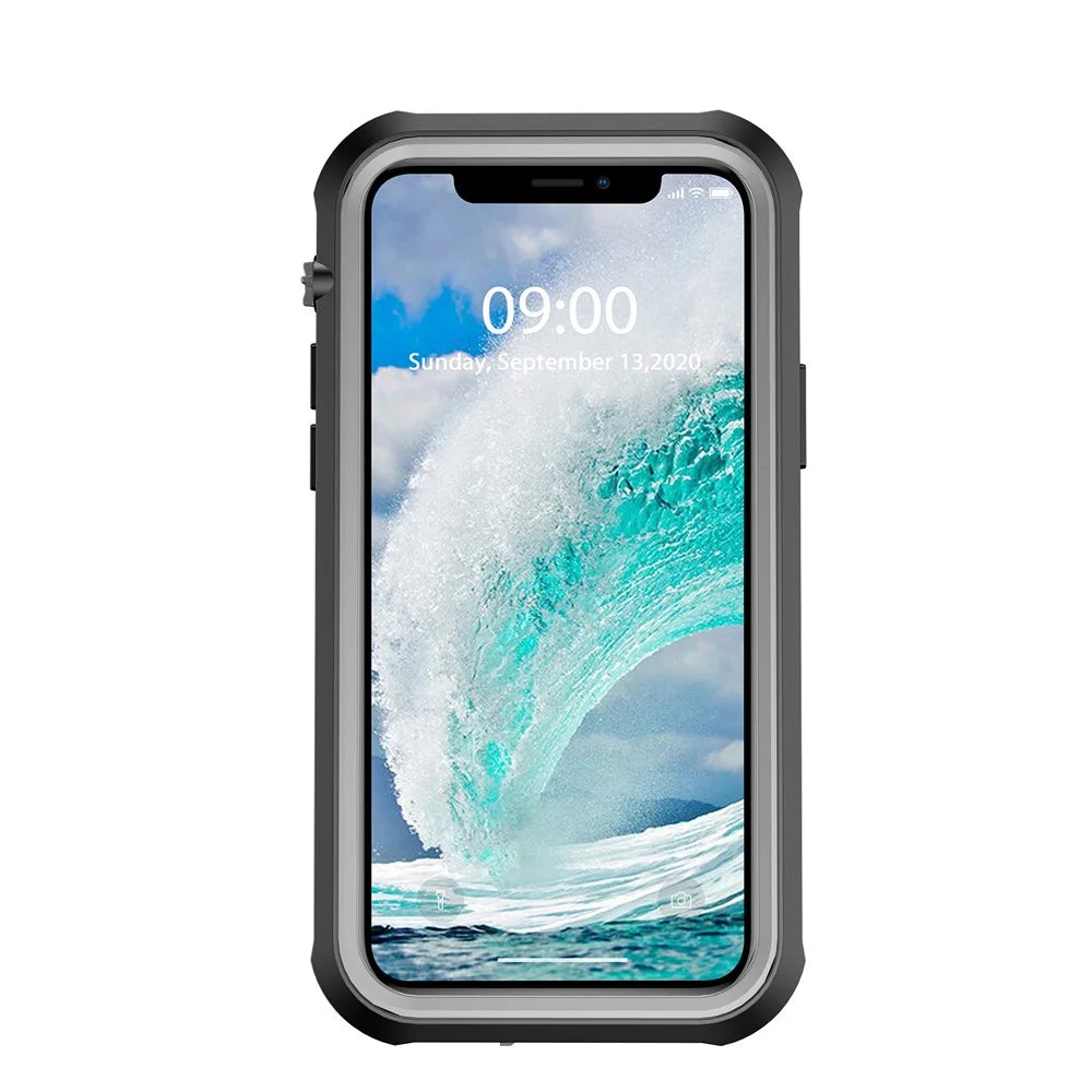 For iPhone 12 6.1 inch IP68 Waterproof Phone Case Drop-resistant Shockproof Mobile Phone Cover - 5