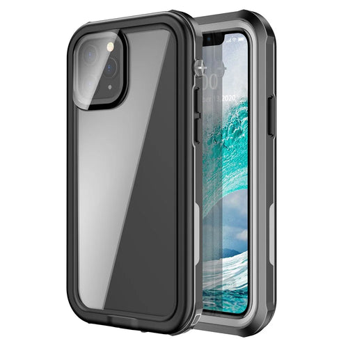 For iPhone 12 Pro 6.1 inch IP68 Waterproof Phone Case Shockproof Anti-drop Smartphone Protective Cover - 1