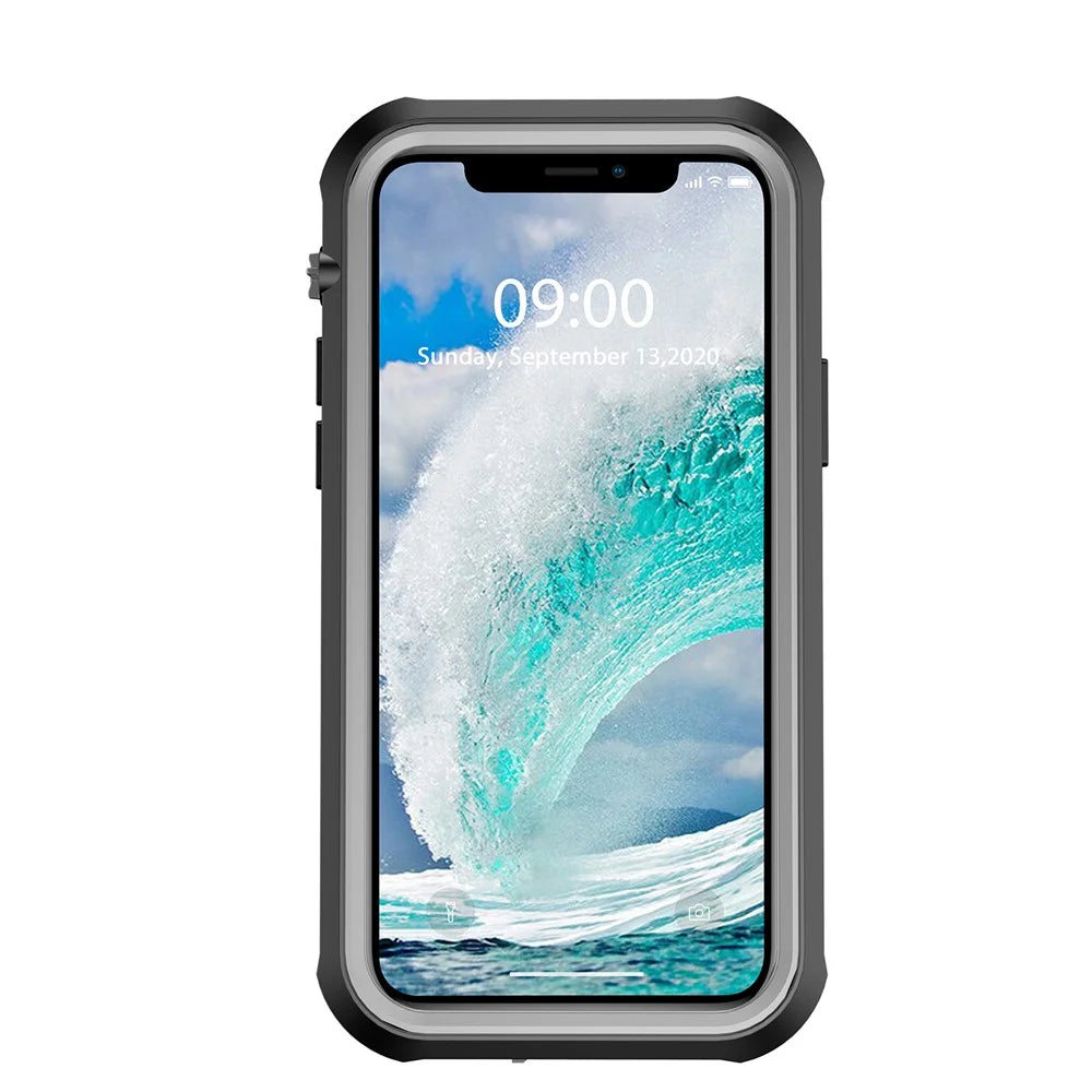 For iPhone 12 Pro 6.1 inch IP68 Waterproof Phone Case Shockproof Anti-drop Smartphone Protective Cover - 5