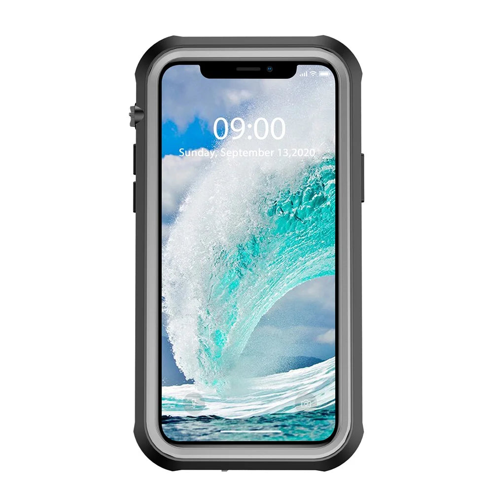 For iPhone 12 Pro Max 6.7 inch IP68 Waterproof Phone Case Shockproof Full Protection Phone Cover - 5