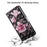 Light Spot Decor Patterned Leather Wallet Case for iPhone 12 mini - Pink Flowers - 5
