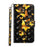 Light Spot Decor Pattern Printing Wallet Stand Leather Case with Strap for iPhone 12 mini - Gold Butterfly - 2
