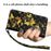 Light Spot Decor Pattern Printing Wallet Stand Leather Case with Strap for iPhone 12 mini - Gold Butterfly - 7