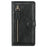 Zipper Pocket Leather Stand Case with Card Slots for iPhone 12 Pro Max 6.7 inch - Black - 3