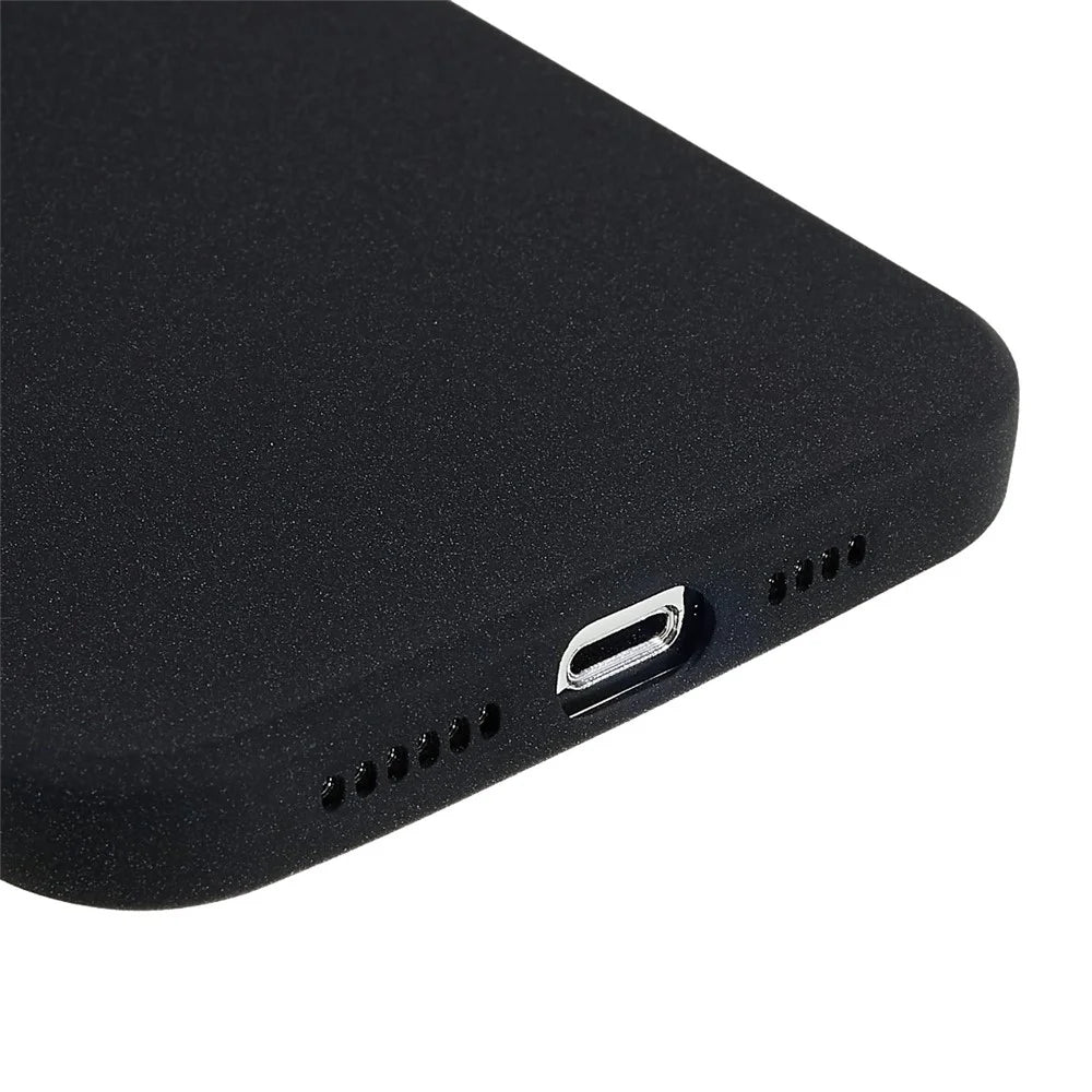 Double-sided Matte TPU Case for iPhone 12 Pro Max 6.7 inch - Black - 6