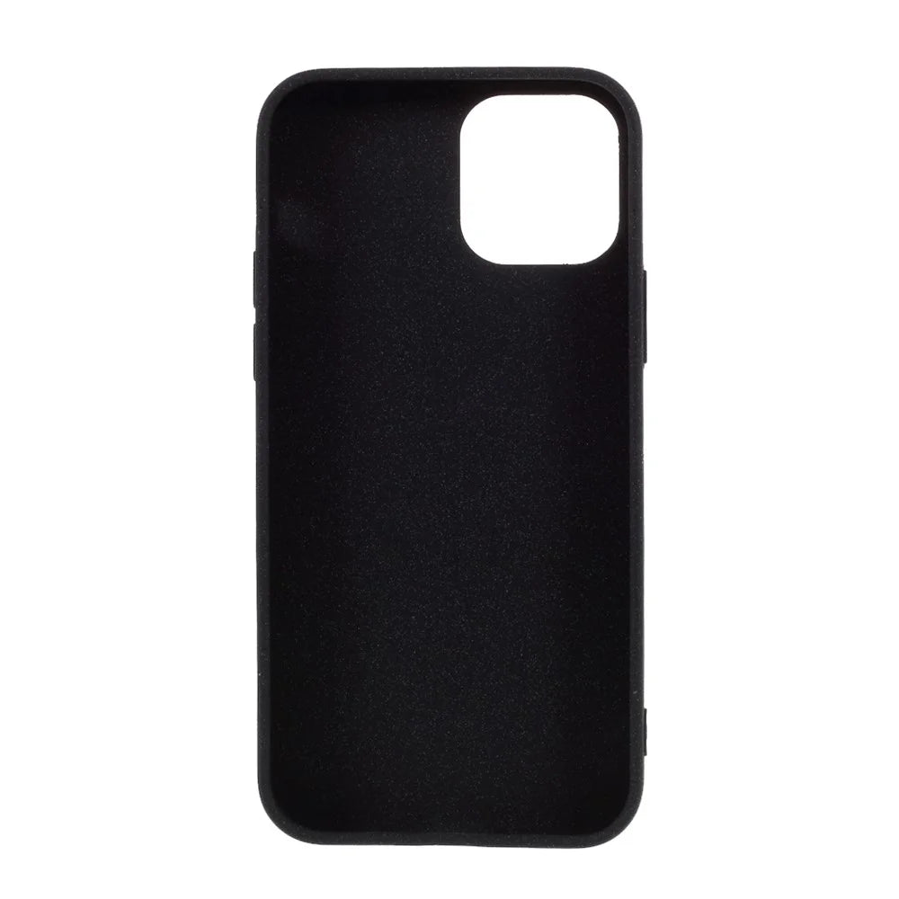 Double-sided Matte TPU Shell (3 Camera Lens Edition) for iPhone 12 Pro/12 - Black - 3