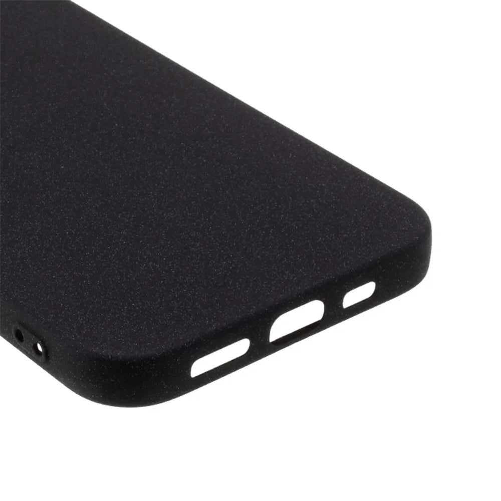 Double-sided Matte TPU Shell (3 Camera Lens Edition) for iPhone 12 Pro/12 - Black - 6