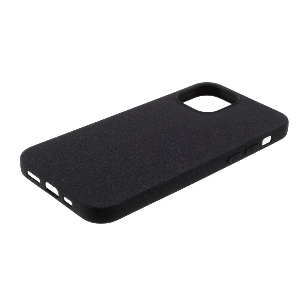 Double-sided Matte TPU Shell Case for iPhone 12 mini - Black - 5