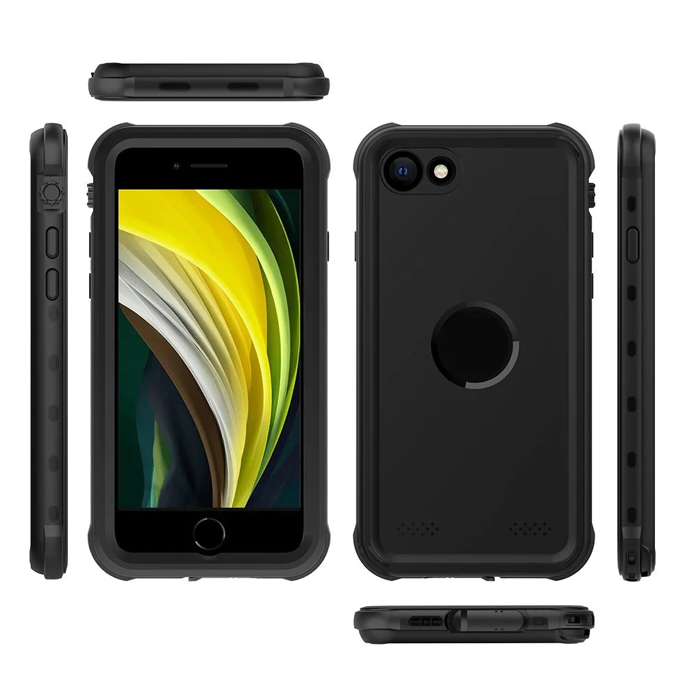 REDPEPPER IP68 Waterproof Case Drop-proof Dust-proof Phone Cover for iPhone SE (2020) / (2022) - Black - 2